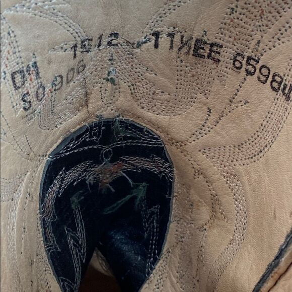 Sonora Double H Men’s Black Leather Western Cowboy Boots Embroidered Sz 11.5 main image 5